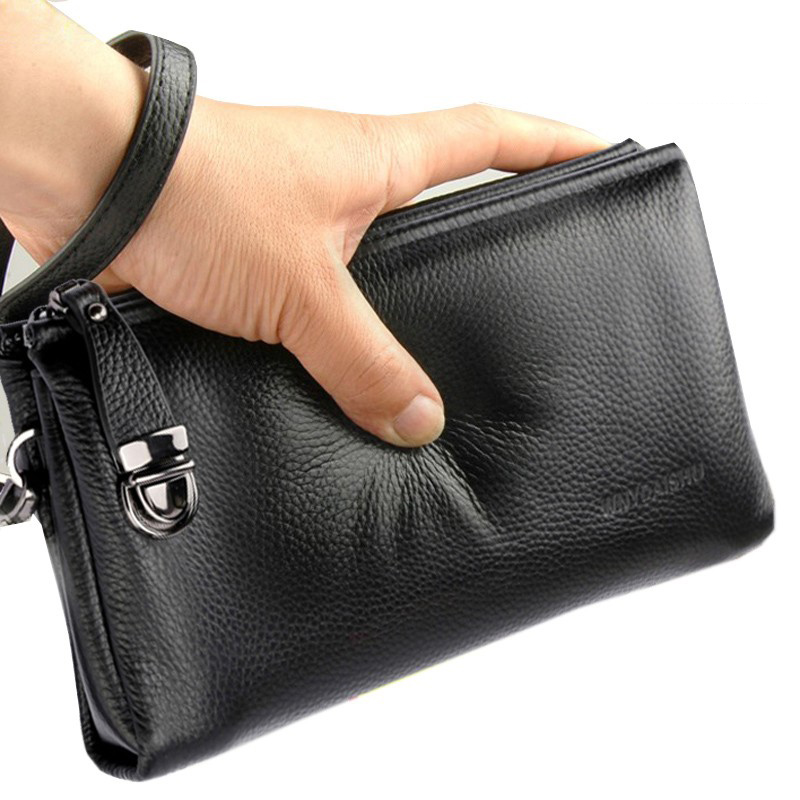 Leather Wallet Men - 2025 ручная сумка, мужские клатчи из