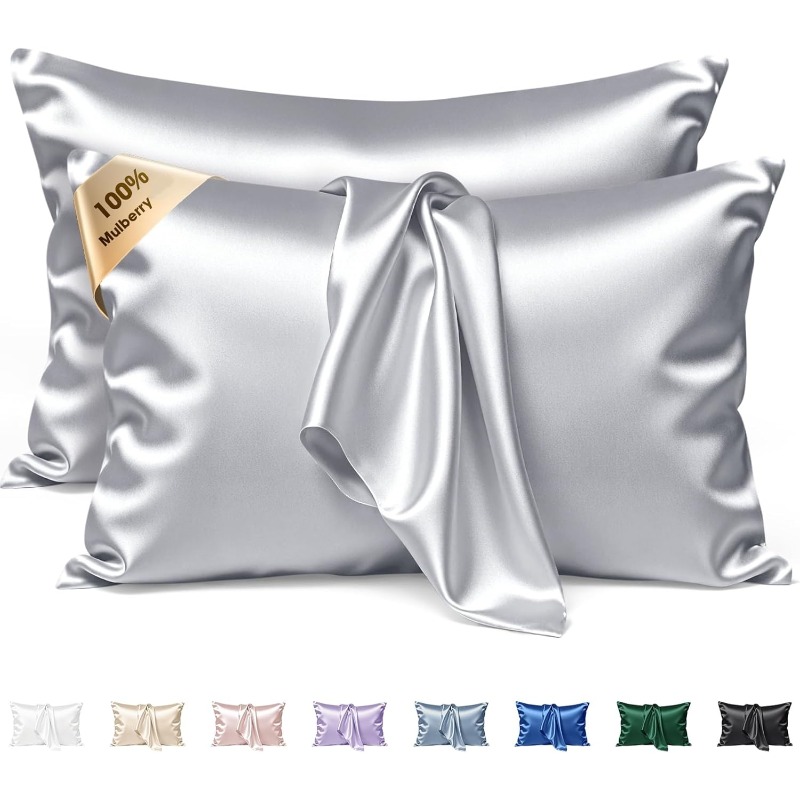 Silk Pillowcase - 2 шт. наволочек из тутового шелка,