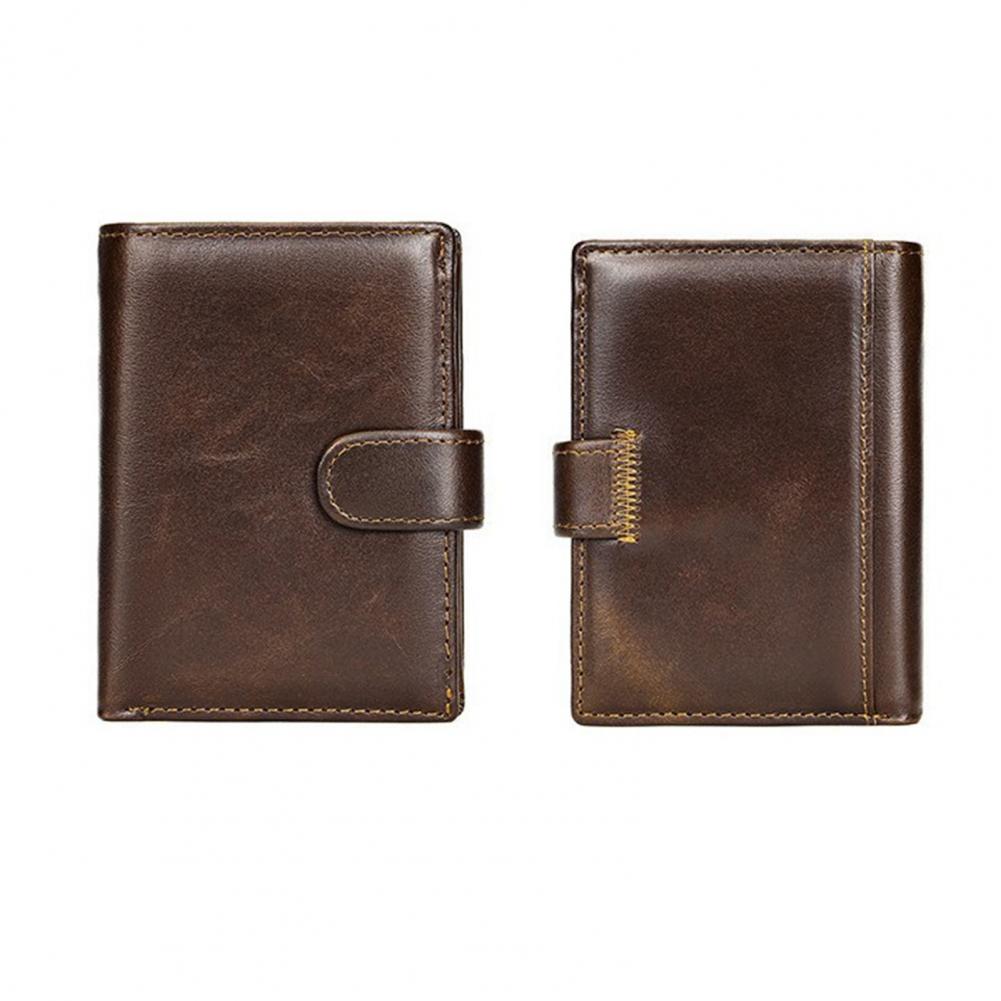 Leather Wallet Men - Мужской дорожный кошелек в винтажном стиле,