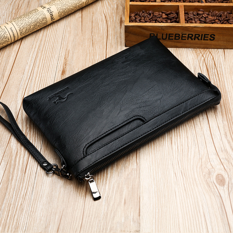 Leather Wallet Men - Мужской клатч-конверт из премиальной искусственной кожи