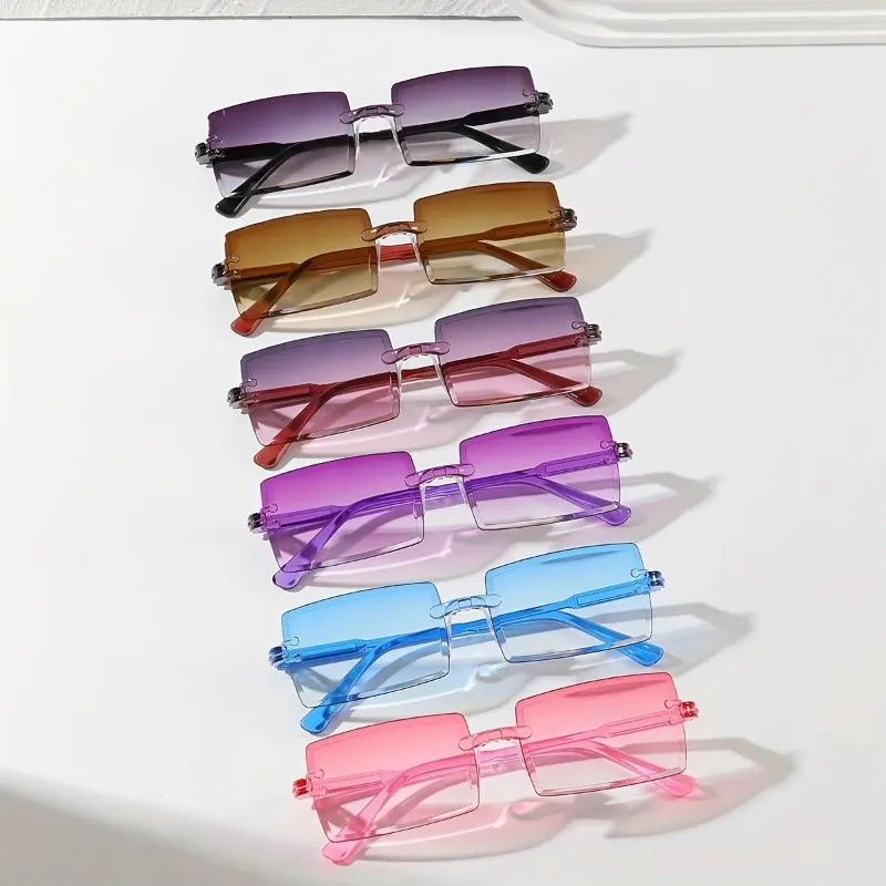 6 штук. Модные прямоугольные с – обзор и цена Sunglasses Uv400